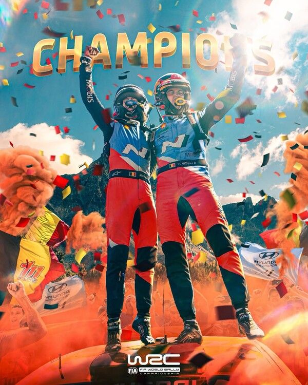 2024 WRC 챔피언 티에리 뉴빌. 사진=WRC