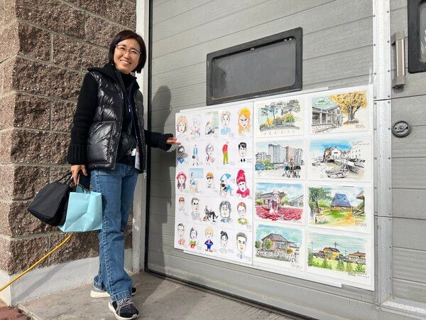 전시회를 기획한 아그네스 작가. 사진=FMC