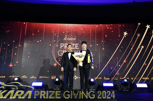 장현진(서한GP)이 대한자동차경주협회 ‘올해의 드라이버상’을 수상했다. 사진=KARA