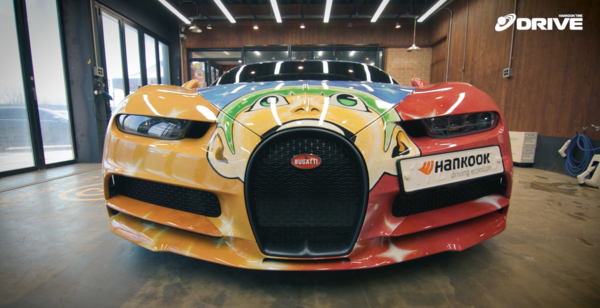 한국타이어 브랜드 슬로건 드라이빙 이모션 주제의 기안84 작품. 사진=한국타이어