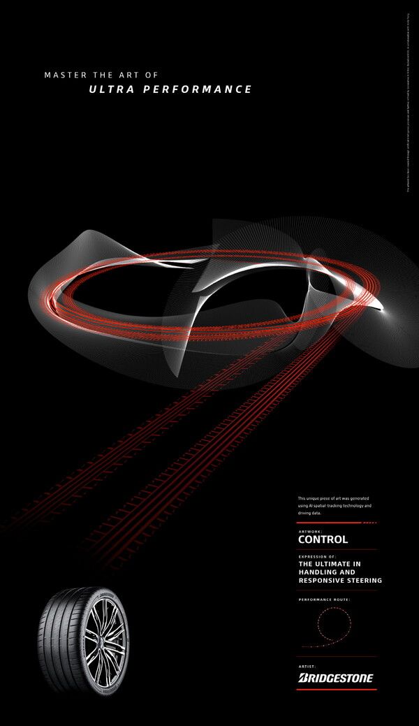 브리지스톤이 ‘초고성능 예술의 완벽한 마스터’ 캠페인을 공개했다. 사진=브리지스톤