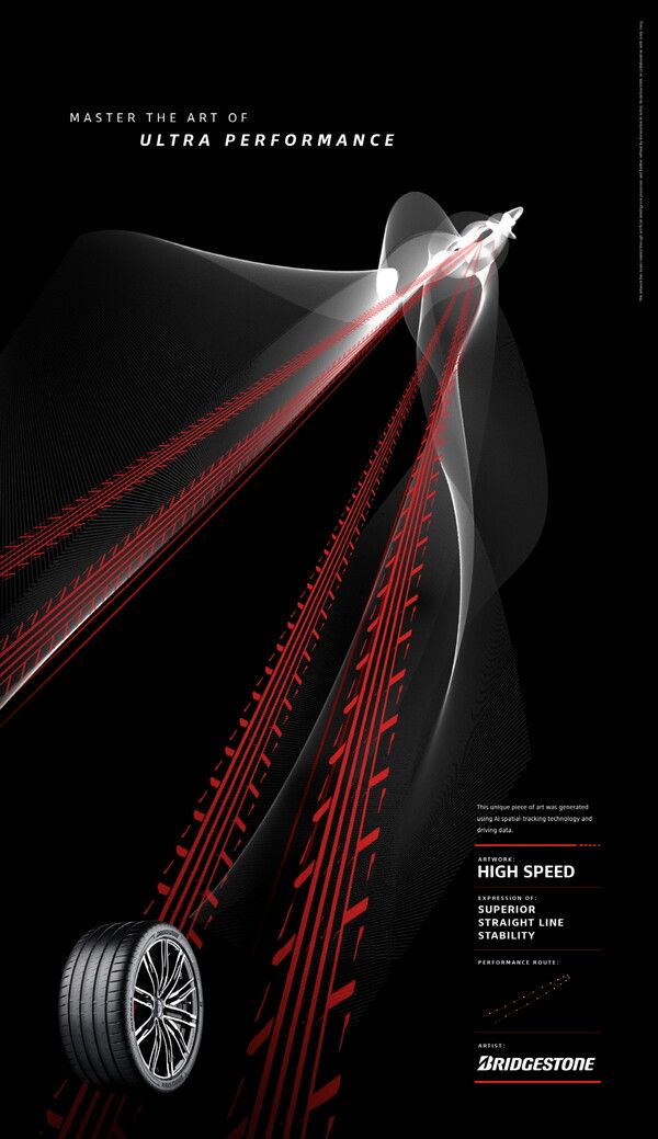 브리지스톤이 ‘초고성능 예술의 완벽한 마스터’ 캠페인을 공개했다. 사진=브리지스톤