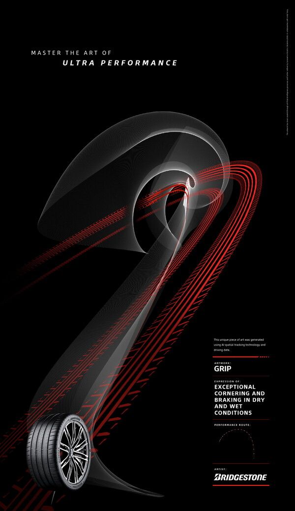 브리지스톤이 ‘초고성능 예술의 완벽한 마스터’ 캠페인을 공개했다. 사진=브리지스톤