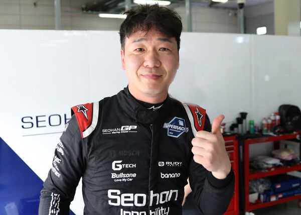 2024 오네 슈퍼레이스 슈퍼6000 클래스 제2전 폴 포지션을 차지한 장현진. 사진=전현철 기자