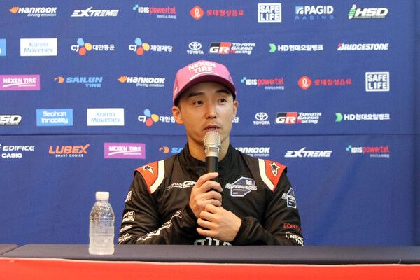 2024 오네 슈퍼레이스 슈퍼6000 클래스 제2전 3위 정의철. 사진=전현철 기자
