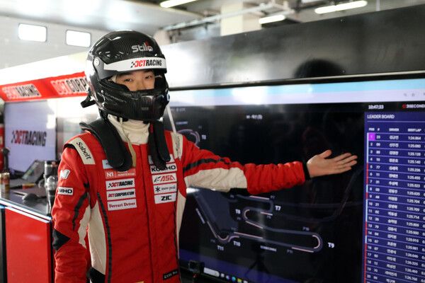 &nbsp;2024 현대 N 페스티벌 아반떼 N1 클래스 제3전 폴포지션 김규민. 사진=전현철 기자.