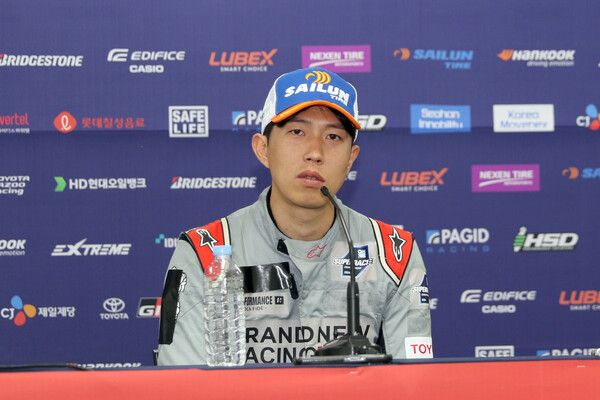 2024 오네 슈퍼레이스 GT클래스 제2전 우승 박석찬. 사진=전현철 기자.