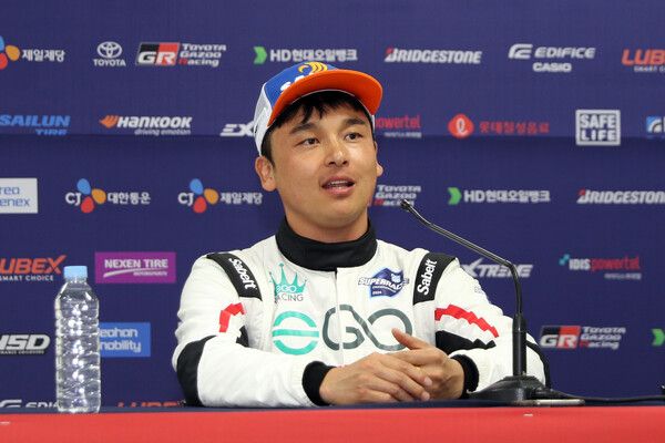 2024 오네 슈퍼레이스 GT클래스 제2전 2위 정회원. 사진=전현철 기자.