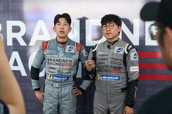 ‘브랜뉴레이싱’의 박석찬(왼쪽)과 박규승. 사진=슈퍼레이스