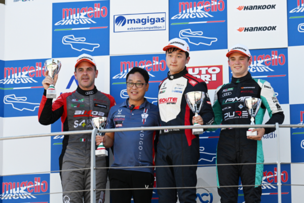 박준성이 2024 TCR 이탈리아 3라운드 레이스2에서 우승했다. 사진=쏠라이트인디고