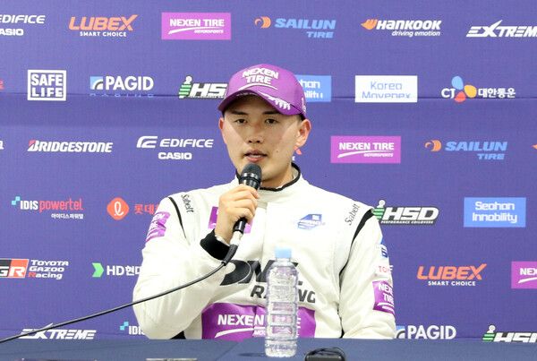 2024 오네 슈퍼레이스 제6전 슈퍼6000 클래스 우승 최광빈. 사진=전현철 기자