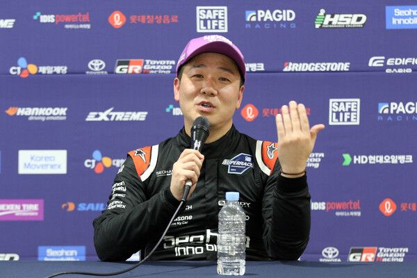 2024 오네 슈퍼레이스 제6전 슈퍼6000 클래스 3위 장현진. 사진=전현철 기자