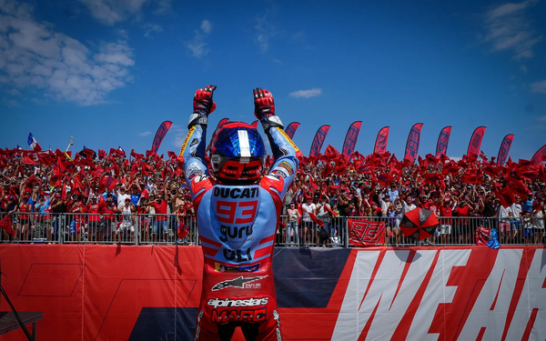 마르크 마르케즈(그레시니)가 1,043일 만에 포디엄 정상을 차지하며&nbsp;‘왕의 귀환’을 알렸다. 사진=motogp.com