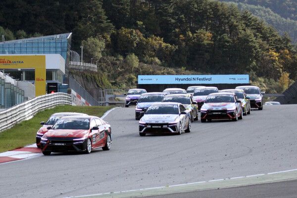 025 현대 N 페스티벌 제4전 넥센 N2 클래스 마스터즈 결선 스타트. 사진=전현철 기자.