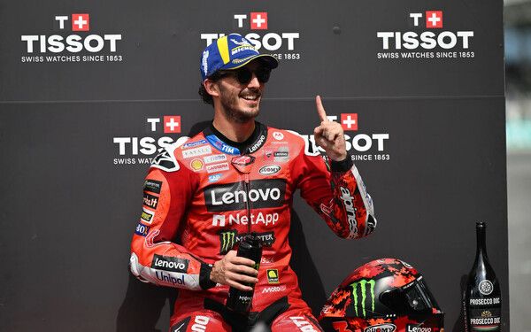 프란체스코 바냐이아가 '2025 모토GP 제20전 말레이시아 GP' 스프린트 레이스에서 우승했다. 사진=motogp.com