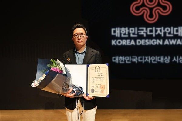 제27회 대한민국디자인대상에서 대통령 표창을 수상한 현대차 브랜드마케팅본부장 지성원 전무. 사진=현대차