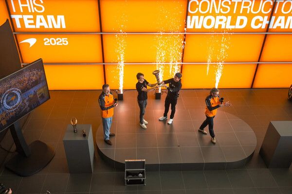 2025 컨스트럭터즈 챔피언십 타이틀 획득 축하. 사진=맥라렌 F1