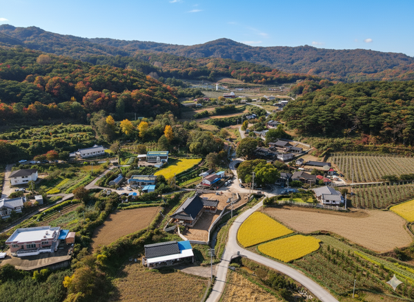 슬로시티로 지정된 예산 대흥면의 전경. 사진=한국관광공사