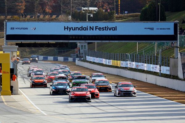 2025 현대 N 페스티벌 최종전 금호 N1 클래스 결선 스타트. 사진=전현철 기자.