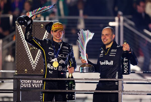 지안피에로 람비아스(오른쪽)와 막스 페르스타펜. 사진=레드불