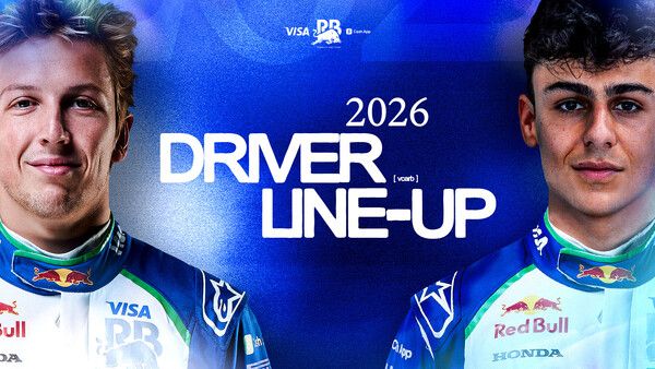 2026 F1 레이싱 불스의 드라이버 리암 로손(왼쪽)과 루키 아라비드 린드블라드. 사진=레드불