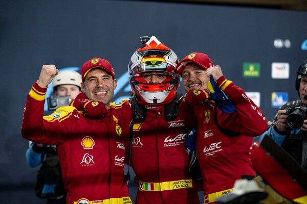 페라리가 2025 FIA WEC 개막전 ‘카타르 1812km’ 포디엄을 싹쓸이 했다. 사진=페라리 하이퍼카