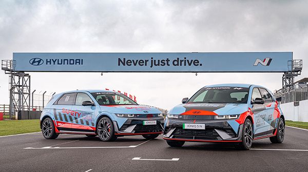 영국 모터스포츠 비전의 제휴 차로 선정된 현대 아이오닉 5 N. 사진=모터스포츠 비전.