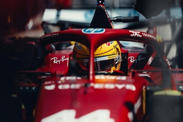 루이스 해밀턴이 2025 F1 제2전 중국 GP 스프린트 예선에서 가장 빠른 기록을 냈다. 사진=페라리