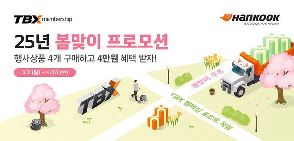 한국타이어 봄맞이 할인 프로모션. 제공=한국타이어
