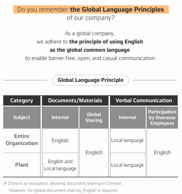 한국앤컴퍼니그룹 글로벌 언어 원칙 가이드 개요. 제공=한국앤컴퍼니그룹
