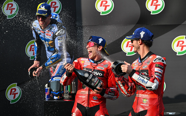 2025 모토GP 개막전 태국 GP 포디엄. 사진=motogp.com