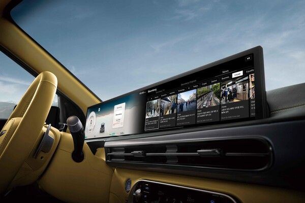 블룸버그 앱 적용 화면. 사진=제네시스