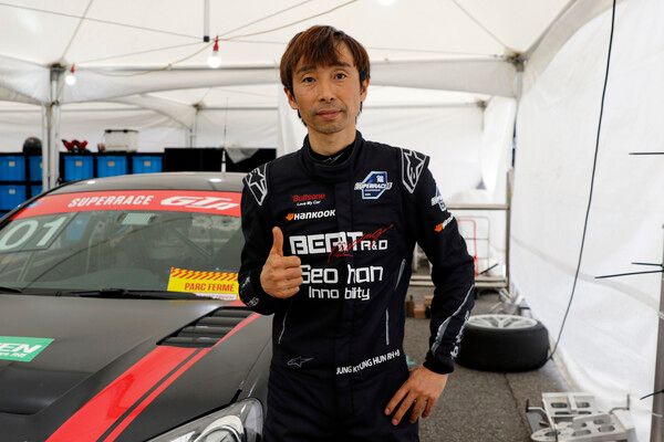 2025 오네 슈퍼레이스 개막전 GT클래스 폴포지션 정경훈. 사진=전현철 기자.