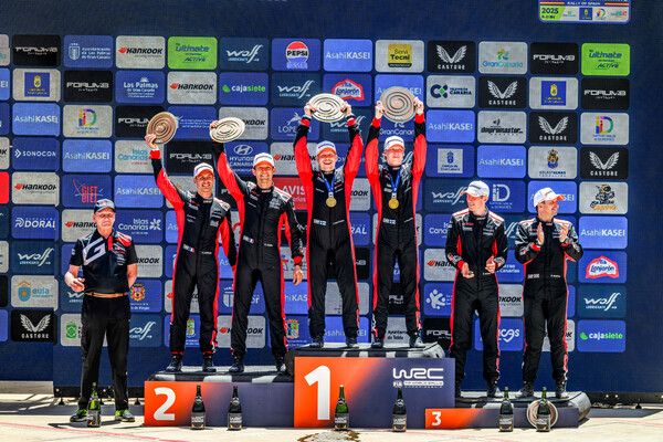 2025 WRC 제4전 스페인 이슬라스 카나리아스 랠리 랠리 시상식. 사진=WRC