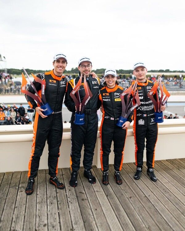 2025 유러피안 르망 시리즈 2전에서 우승한 제네시스 마그마 IDEC 스포츠팀. 사진=IDEC 스포츠