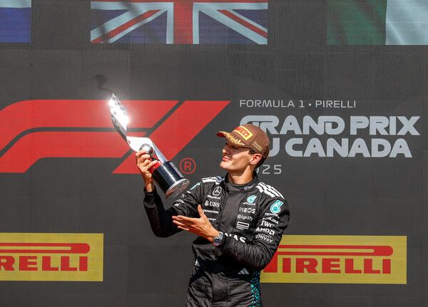 조지 러셀이 2025 F1 제10전 캐나다 그랑프리에서 폴 투 윈을 거뒀다 사진=메르세데스