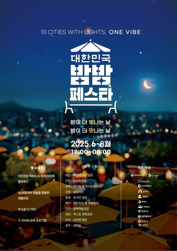2025 대한민국 밤밤 페스타 포스터. 제공=한국관광공사