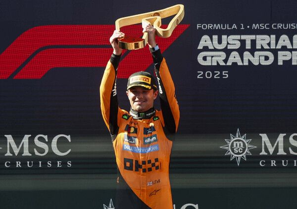 랜도 노리스가 2025 F1 제11전 오스트리아 GP에서 '폴 투 윈'으로 시즌 3승, 통산 7승을 챙겼다. 사진=FIA