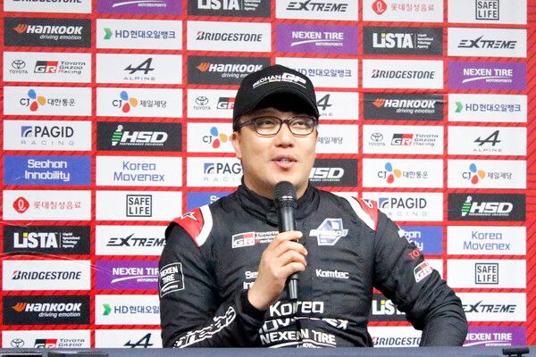 2025 오네 슈퍼레이스 제2전 토요타 가주레이싱 6000클래스 3위 김중군. 사진=전현철 기자