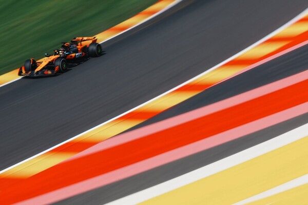 2025 F1 제13전 벨기에 GP 첫 자유주행 장면. 사진=맥라렌