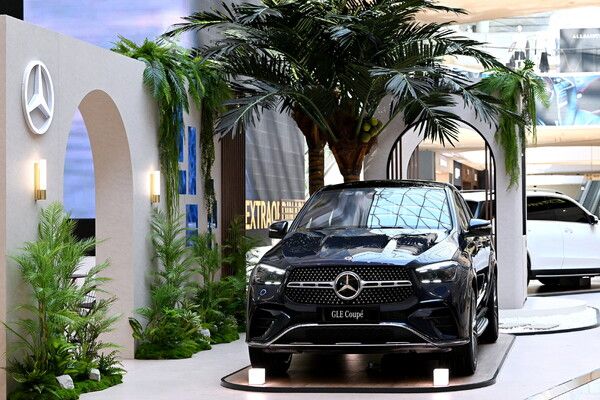 GLE 450 4MATIC 팝업 전시. 사진=한성자동차