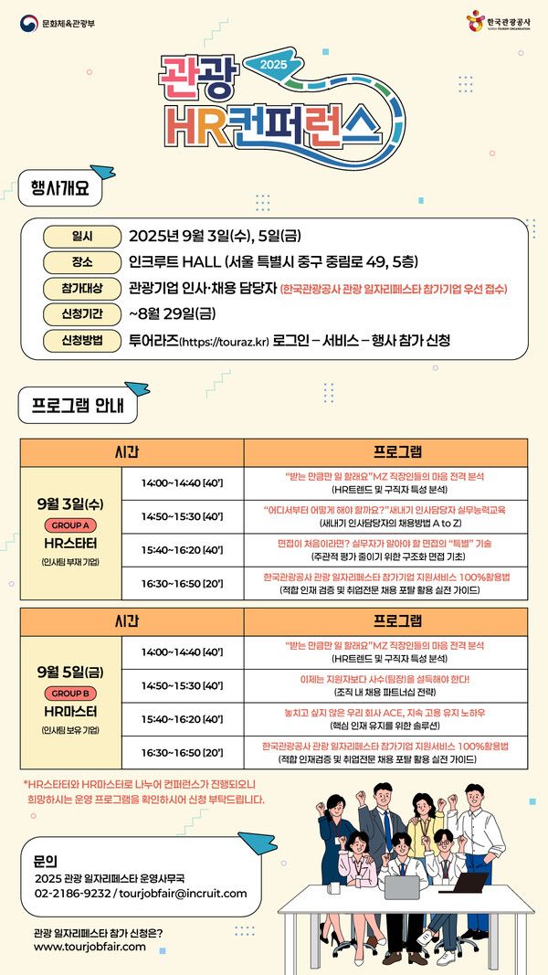 2025 관광 HR 컨퍼런스 포스터. 제공=한국관광공사