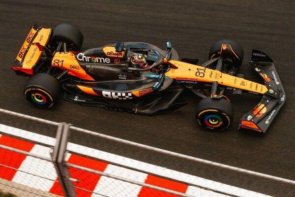 2025 F1 제14전 헝가리 그랑프리 첫 자유주행에서 2위를 한 오스카 피아스트리. 사진=맥라렌