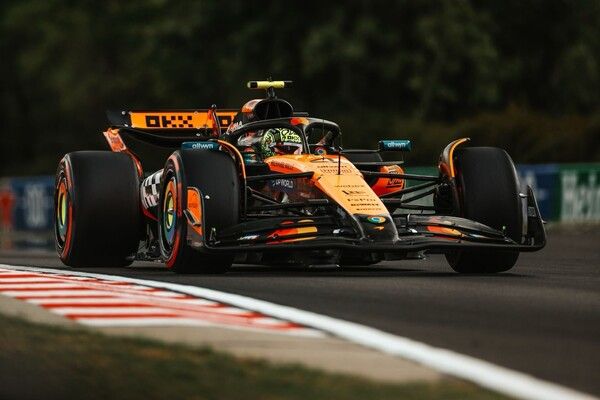 2025 F1 제14전 헝가리 그랑프리 첫 자유주행에서 1위를 한 랜도 노리스. 사진=맥라렌