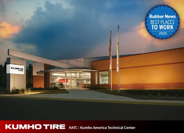 금호타이어가 북미 ‘러버뉴스’ 선정 ‘일하기 좋은 기업’에 3년 연속 이름을 올렸다.