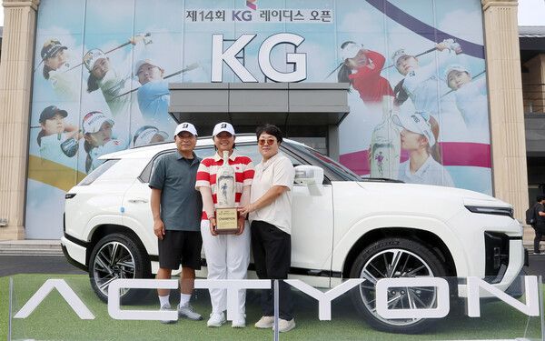 KG레이디스 오픈에서 우승을 한 신다은. 사진=KGM