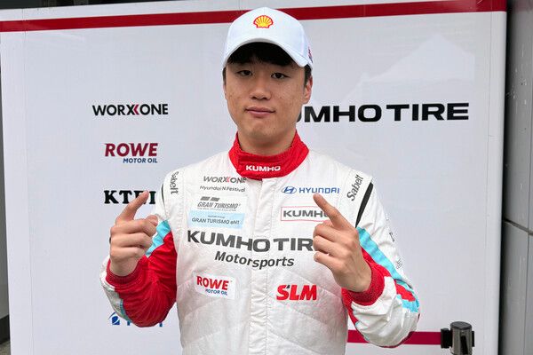 2025 현대 N 페스티벌 제3전 그란 투리스모 eN1&nbsp;클래스 폴포지션 이창욱. 사진=전현철 기자.