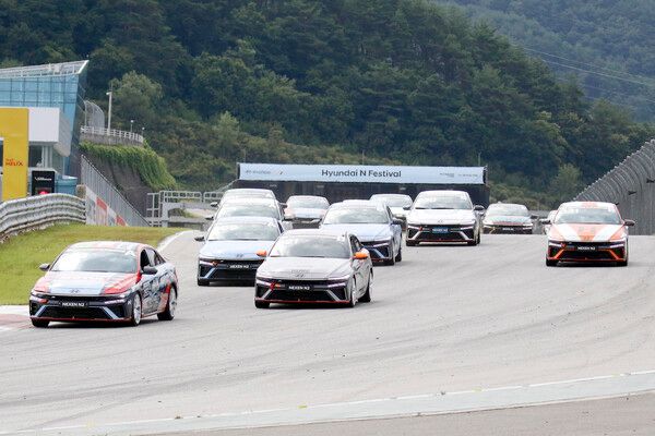 2025 현대 N 페스티벌 제3전 넥센 N2 챌린지 Race 4 결선 스타트. 사진=전현철 기자ㅓ.