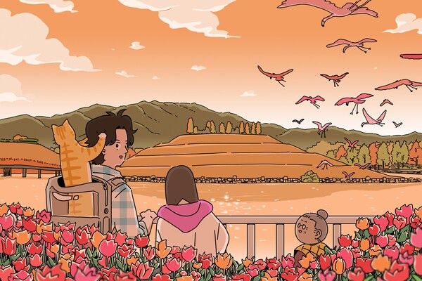 좀비 딸 순천만국가정원 일러스트. 제공=한국관광공사