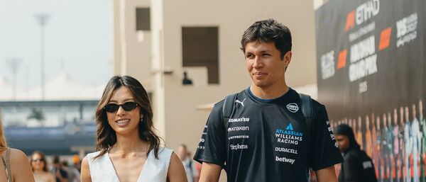 알렉산더 알본과 약혼녀인 릴리 무니 허. 사진=윌리엄즈 F1